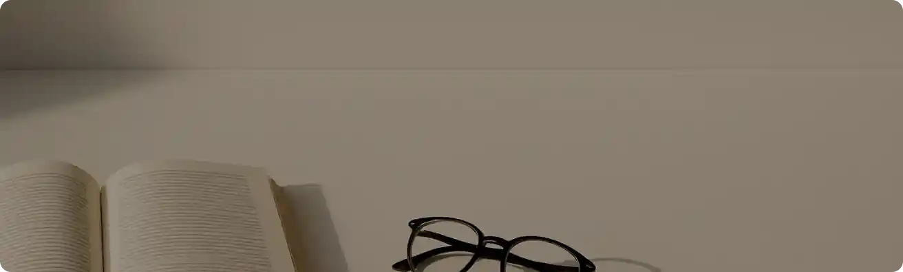 Stack of books with 15% discount promotion